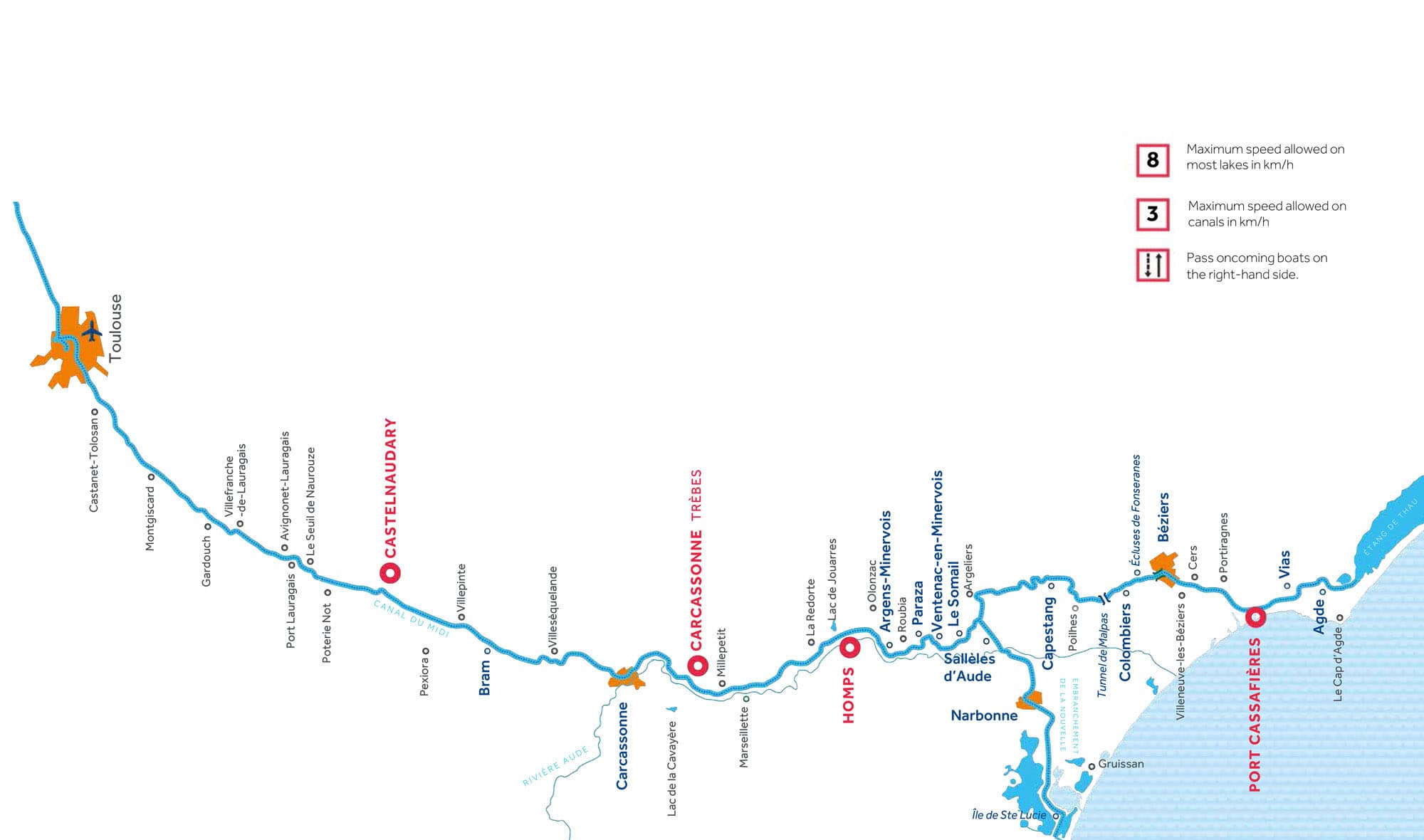 Canal Du Midi Canal Boat Route Canal Du Midi Canal Boat Route
